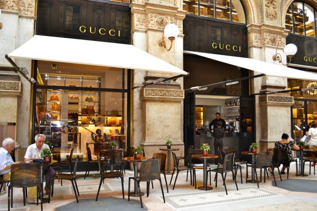Gucci Café and Store in Milan. Photo courtesy of Oddvisor.com